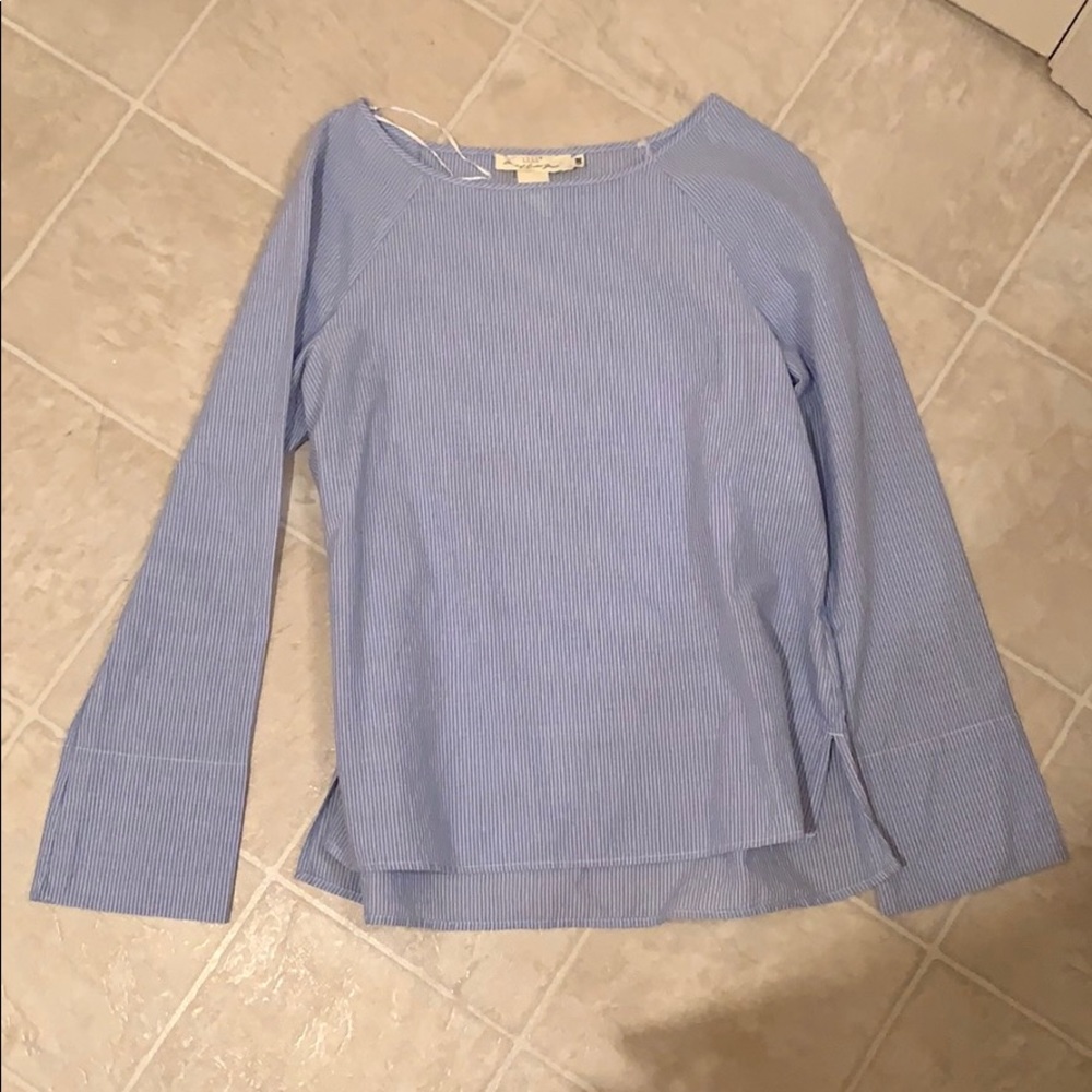 H&M Striped Bell-Sleeve